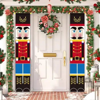 Kalėdų Durų Užuolaidos Linksmų Kalėdų Dekoracija Namuose Kalėdos Riteris Užuolaidų Gimdymo Navidad 