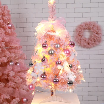 Kalėdų Eglutė 60cm Mini Kalėdų Medis, Kedras Darbalaukio Medžio Apdaila Su LED Šviesos Kalėdų Namų Dekoro Vaikas Naujųjų Metų Dovana