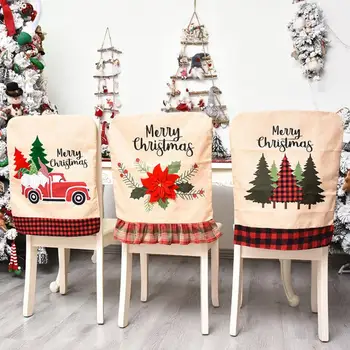 Kalėdų Kėdė Galinį Dangtelį Kalėdinė Dekoracija 2021 Naujas Kalėdų Valgomasis Kėdės, Kėdžių Užvalkalai