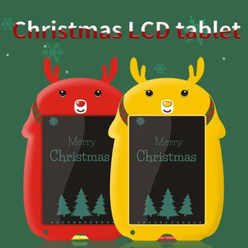 Kalėdų briedžių Piešimo Lenta LCD Raštu Tabletė Dovanų Tėvų-vaikų Rengiant Rankraštį, Trinkelės, Mini Ultra Plonas Grafiti Studentas