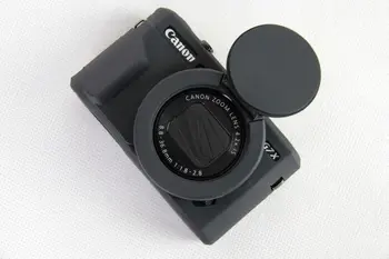 Kamera Gražus Minkštas Silikoninis Kaučiukas vaizdo Kameros Apsauginė Kūno Padengti Atveju Odos Objektyvas Canon krepšys G7XII G7X ženklas 2 G7X II Mirrorless