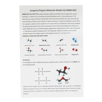 Kamuolys Klijuoti Modelį Molekulinė Struktūra Neorganinių/Organiniai Chemijos Pamoka Mokymo ir Laboratorija, Molekulinė Struktūra Modeliai