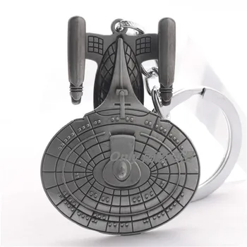 Karšto Filmas Erdvėlaivis paketų prižiūrėtojų raktinę Keychain Erdvėlaivio Karo Modelio Key Chain Metalo, Raktų pakabukai 3 Dizainas Gali Galimybė 12pc/daug