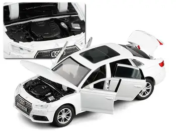 Karšto pardavimo Didelis modeliavimas 2017 A4 modelis,1:32 lydinio traukti atgal, automobilių žaislas,6 atvirų durų žaislas automobilis,didmeninė prekyba