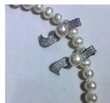 Karšto pardavimo new Style >> 10mm sea shell perlų karoliai-cz mikro nutiesti jungtis auskarai