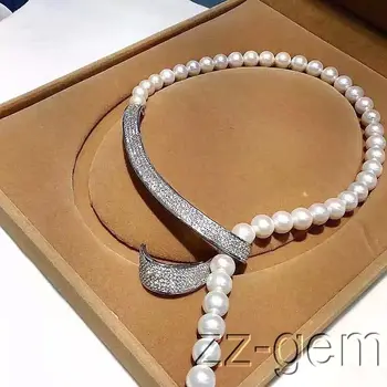Karšto pardavimo new Style >> 10mm sea shell perlų karoliai-cz mikro nutiesti jungtis auskarai