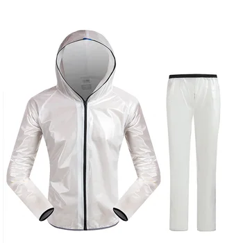 Karšto parduoti Sporto jojimo padalinta lietpaltis nuo lietaus kelnės kostiumas lauko vandeniui jojimo kostiumas saulės poncho dviračių mados lietpaltis