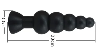Karšto silikono Super didelis analinis kaištis uodega pagoda stiliaus analinis granulės butt plug uodega prostata masažas dilatador analinio sekso žaislų pora