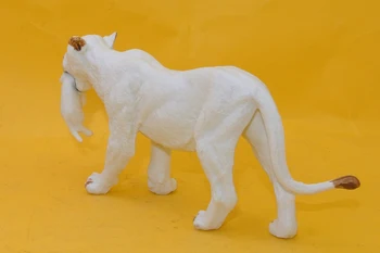 Karšto žaislai: balta Liūtas su Baby modeliu, Gyvūnų, vaikų, žaislai vaikams, švietimo rekvizitai