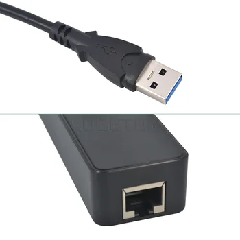 Kebidu High speed 3 jungtys USB 3.0 Hub 10/100/1000 Mbps Iki RJ45 Gigabit Ethernet LAN Laidinio Tinklo Adapteris Konverteris, Skirtas Mac