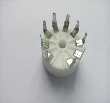 Keramikos vamzdžio laikiklį GZC9-Y-3 GZC9-Y-3-G, 9 pin paauksuoti elektroninių vamzdžių kištukinis lizdas, skirtas 12AX7 12AT7 6p1 6n2 vamzdis stiprintuvas