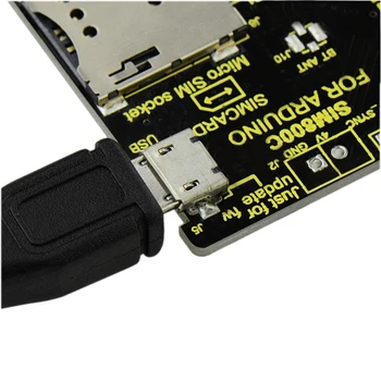 Keyestudio SIM800C Shield GPRS GSM Su Antena Arduino UNO R3 / Mega 2560