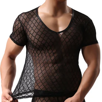 Kietas Vyrų Apatiniai Seksualus Kostiumas Mens Undershirt Akių marškinėlius trumpikes Bodysuits Vyras Prekės ženklo Drabužių