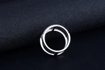 Kieto Nekilnojamojo Mados vestuvių juostoje amžinybės Žiedai Moterims, Madingų piršto Žiedas papuošalai R4875