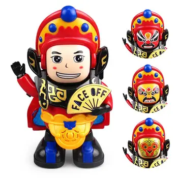 Kinijos Operos Veidas Keičiasi Lėlės Šviesos Muzika, Šokių Robotas Vaikų Juokingas Žaislas Dovana
