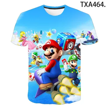 Klasikiniai Žaidimai, Super Mario Marškinėliai Vyrams, Moterims, Vaikams, Nuotykių Salos Viršūnės Berniukas Mergaitė Vaikai Kietas Tee Super Smash Bros 3D marškinėliai