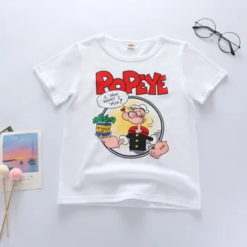 Klasikinių Animacinių filmų Popeye, Sailor 3D Atspausdintas Marškinėliai Asmenybės Dizaino Vyrų, Moterų, T-marškinėliai Berniukams, Paauglys trumpomis Rankovėmis Tee