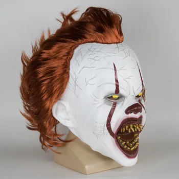 Klounas, Juokdarys Pennywise Led Cos Galva Halloween Mask Siaubo Rekvizitai Stephen King ' s It Kaukės