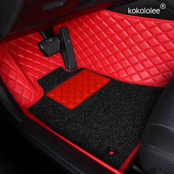 Kokololee Custom automobilių grindų kilimėliai Isuzu visų modelis D-MAX mu-X, auto aksesuarai, automobilių kojų kilimėliai