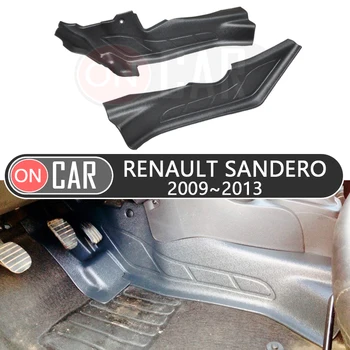 Konsolė tunelio pamušalai Renault Sandero I 2009 m.~2013 m. auto reikmenys, automobilių stiliaus tuning išorė vidaus apdaila