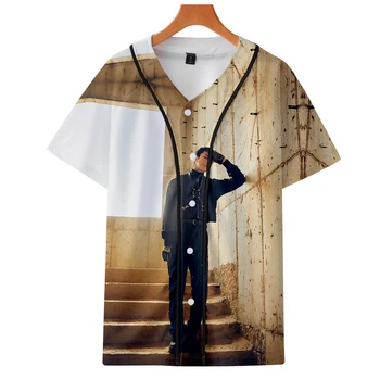 Kpop EXO Geros Kokybės 3D Mados Beisbolo T-shirt Moterims/Vyrams Vasaros trumpomis Rankovėmis Marškinėlius Atsitiktinis Hip-Hop Stiliaus Drabužių Streetwear