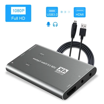 KuWFi Užfiksuoti Kortelės 1080p 60fps Live Transliacijos HDMI USB 3.0 4K Užfiksuoti Kortelės Xbox Vienas, PS4, Wii, Nintendo Jungiklis