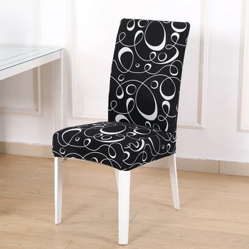 Kėdė padengti spandex, valgomasis, kambarys geometrinis spausdinti elastinga medžiaga visiškai suvynioti užvalkalai, vestuvių biuro kėdės sėdynės padengti