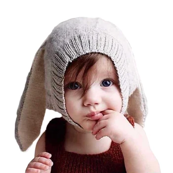 Kūdikis Triušis Ausis, Kepurės Kūdikiams, Vaikiška Rudens Žiemos Megztos Kepurės Kūdikių Katytė Kepuraitė Skrybėlės Fotografijos Rekvizitai