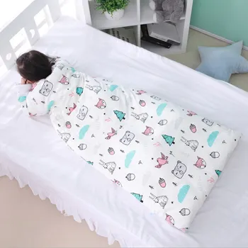 Kūdikių Bamblys miegmaišis Vaikams Plauko Kilimėlis Trinkelėmis Anti-kick Antklodė Artefaktas su Nuimamu Pagalvės Vaikų Lopšelis miegmaišį