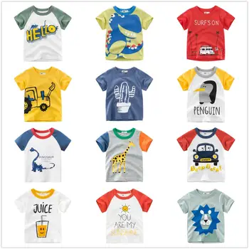 Kūdikių Berniukų Marškinėliai Ryklys Modelio Vaikų Drabužių Vasaros T-marškinėliai Berniukams, Drabužių Medvilnės trumpomis rankovėmis Drabužius Berniukų Marškinėliai