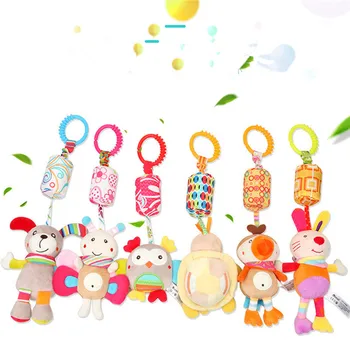 Kūdikių Lova Turėtojas Vėjo Varpeliais, Barškučių Bell Žaislas Kūdikio Lovelę Lovos Kabantys Varpai Žaislų, Animacinių Filmų Kūdikių Žaislai Bell Mobiliojo Kūdikių Pliušinis Žaislas