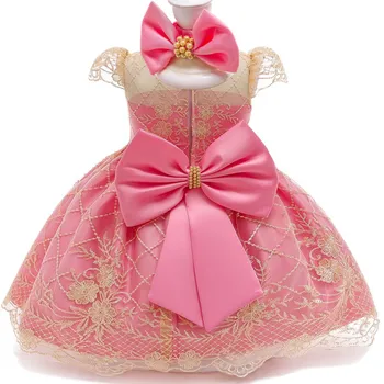 Kūdikių Mergaičių Šalis Princesė Dress 1 2 metukų Gimtadienio, Krikštynų Suknelė Naujagimių 2 Komplektus, Krikšto Naujųjų Metų Kalėdų Kostiumas