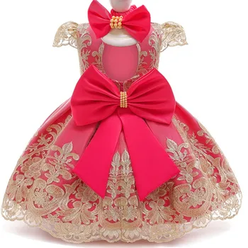 Kūdikių Mergaičių Šalis Princesė Dress 1 2 metukų Gimtadienio, Krikštynų Suknelė Naujagimių 2 Komplektus, Krikšto Naujųjų Metų Kalėdų Kostiumas