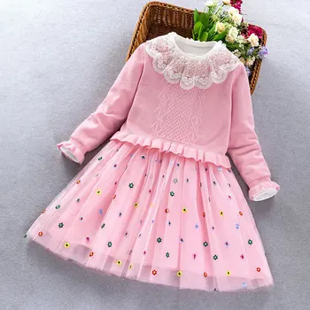 Kūdikių Merginos princesė Drabužių rinkinius, Rudenį, Žiemą mažai mergaitei megztinis +suknelė 2vnt kostiumai, kostiumai vaikams vaikiška mergaitė komplektai