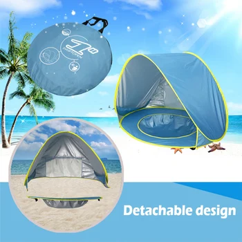 Kūdikių Paplūdimio Palapinė Nešiojamas Vandeniui Statyti Saulės Markizės UV-apsauga Palapinės Vaikai Keliauja Lauko skėtį nuo saulės Žaisti Namas Žaislai X145B
