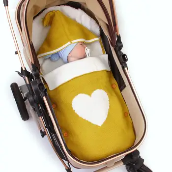 Kūdikių miegmaišiai, Vokai 0-6M Naujagimių Bebes Suvystyti Wrap Miego Maišas, skirtas Vežimėlis Rudens Žiemos Megzti Kūdikių Antklodės Bebes