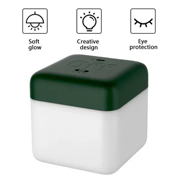Kūrybos Apversti Laiko Atmosferą, USB Įkraunamas Nakties Šviesos Magic Cube LED Energijos Taupymo Namuose Miegamojo Puošmena Žibintai