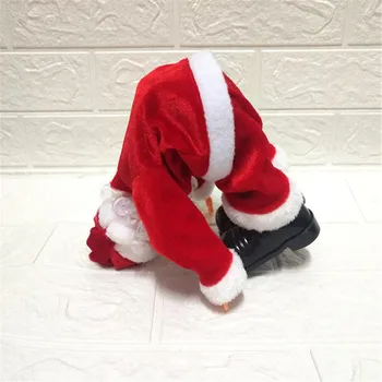 Kūrybos Juokinga Būgniniai Ir Handstand Elektros Dainavimo Santa Claus Vaikų Žaislas Kalėdų Dovana Apdaila