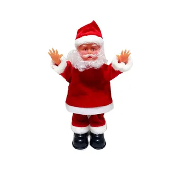 Kūrybos Juokinga Būgniniai Ir Handstand Elektros Dainavimo Santa Claus Vaikų Žaislas Kalėdų Dovana Apdaila