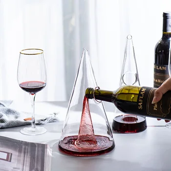 Kūrybos Rankų Darbo Stiklo Vyno Decanter Kristalų Raudonojo Vyno Ąsotis Brendžio Mediniai Aeratorius Šampano Butelį Namuose, Restoranas, Baras Prekes
