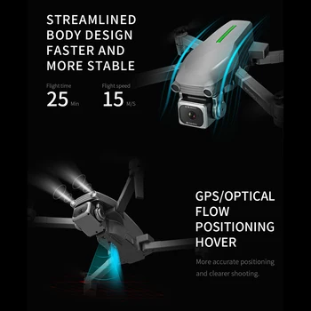L109 5G 4K HD GPS Anti-shake, Sulankstomas Brushless Drone Gestas Stebėjimo lėktuvas su 600M WiFi Vaizdo Perdavimo Grafinis Carton