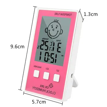 LCD Skaitmeninis Termometras su Drėgmėmačiu Stalo Laikrodis, Temperatūra, Drėgmė, Temperatūros Matavimo Stotį Diagnostinės