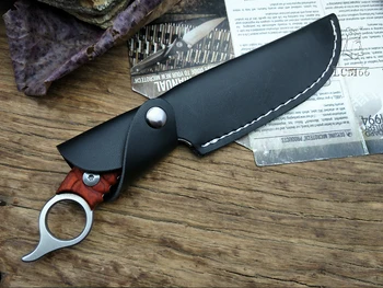 LCM66 medžioklės tiesus peilis taktinis knifeFixed Peiliai,karambit medienos rankena Išgyvenimo Peilis,Kempingas Gelbėjimo Peilis įrankiai vaisių