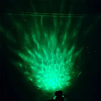LED Star Naktį Šviesos Lempos Muzikos Žvaigždžių Vandens Banga Žvaigždėtas Dangaus Projektorius Blueteeth Garso Aktyvuotas Projektoriaus Šviesos Dekoro Didmeninės