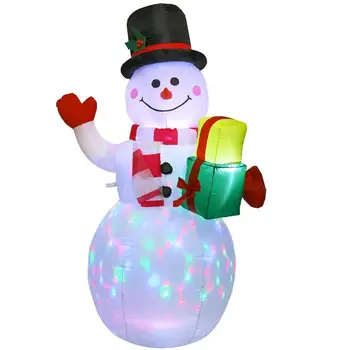 LED Šviesos Pripučiami Sniego Santa Claus Modelis Kūrybos Kalėdų Šalių Rekvizitai Susprogdinti Kalėdos Patalpų Lauko Apdailos MUMS, EU Plug