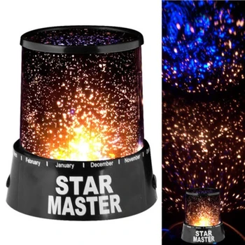 LED Šviesos Žvaigždžių Projektorius Žvaigždėto Dangaus Žibintas Baterija Naktį Stalo Lempa Naujovė Svajinga Dangaus Projekcija LED Šviesos