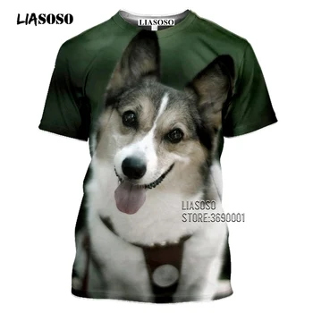 LIASOSO Kawaii Mielas Takso marškinėliai Vyrams 3D Spausdinimo Gyvūnų Marškinėlius Atsitiktinis Vasaros trumpomis Rankovėmis Apvalios Kaklo Marškinėliai, Hip-Hop Top Outwea