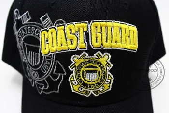 LIBERWOOD US Coast Guard USCG 3D Išsiuvinėti Beisbolas Bžūp United states Coast Guard Vyrai moterys Taktinis Skrybėlės Bžūp Kolonėlė