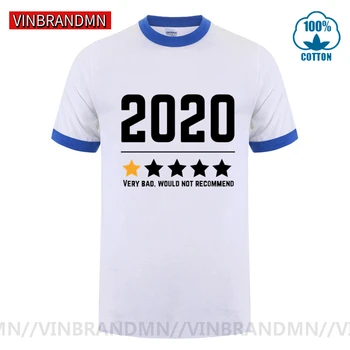 Labai Blogai nepatarčiau 2020 Viena Žvaigždutė Peržiūros T marškinėliai vyrams Juokingi vyriški T-shirt Vinbrandmn Juoda Balta Pagrindinės Marškinėlius camisetas