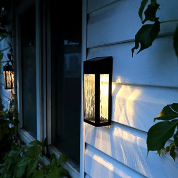 Lauko Vandeniui LED Saulės Sienos Lempos Modernaus Stiliaus Sodo Puošmena Saulės Kiemo, Gatvės apšvietimas
